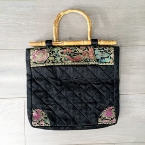 Vintage Oriental Print Purse
